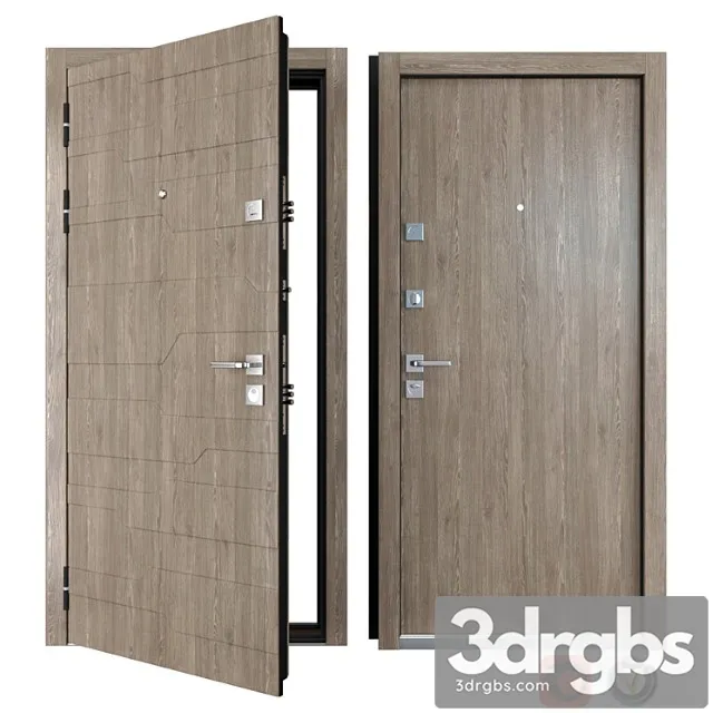 Entrance metal door galleon (zimen) 3D Model Download