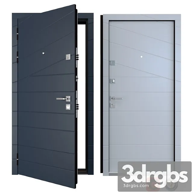 Entrance metal door line (zimen) 3D Model Download