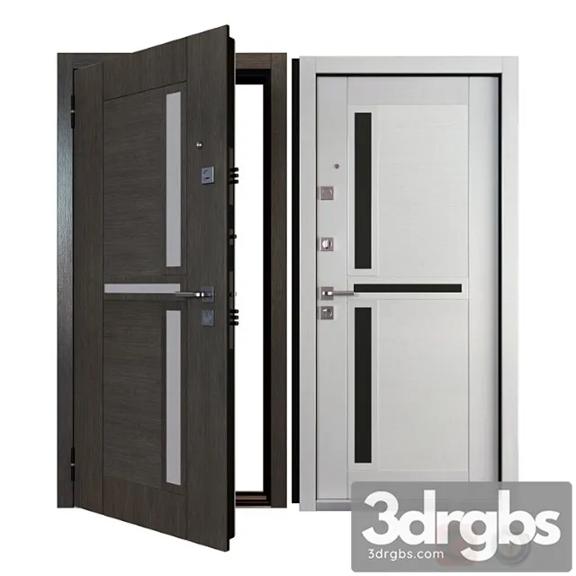 Entrance Metal Door Neoline Steelguard 3D Model Download