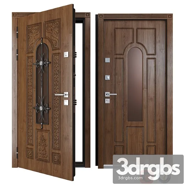 Entrance metal door of vezha 4 3d (your frame) 3D Model Download