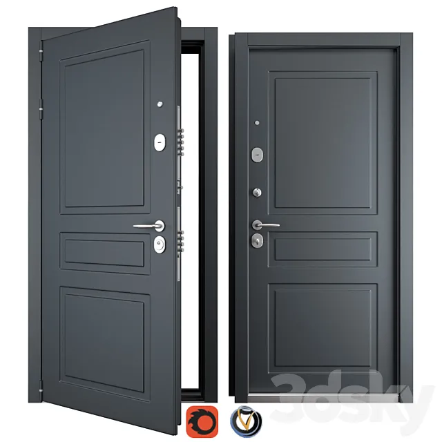 Entrance metal door Scandi 3 (Holz) Free Download