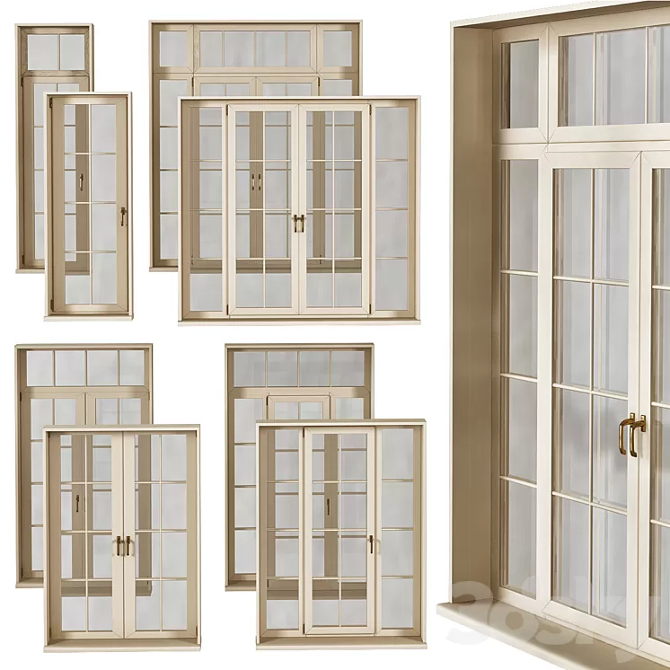 Entrance window number 001 3D Model