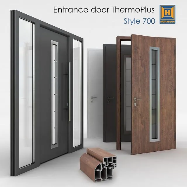 Entrance_door_Hormann_s700 3D Model