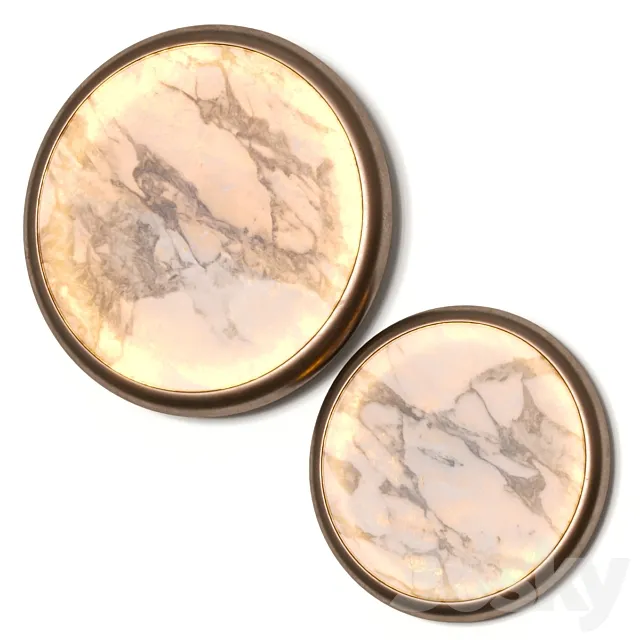 Entrelacs Moon Wall Lamps 3D Model Entrelacs Moon Wall Lamps 3D Model