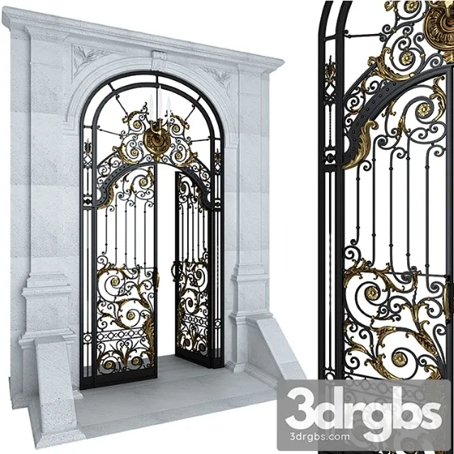 Entry Door Gate 3D Model Download