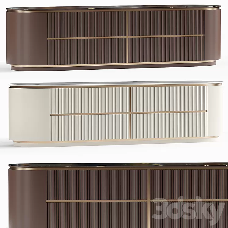 Enza Home Vienna TV stand 3D Model Free Download