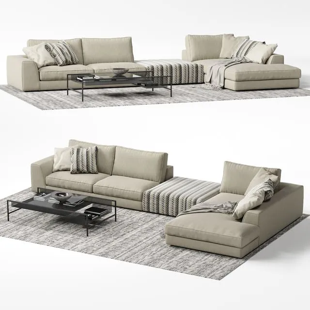 Eole 2 sofa 3D Model Eole 2 sofa 3D Model