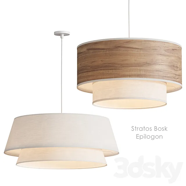 Epilogon StratosBosk Pendant lamp La Redoute 3D Model Epilogon StratosBosk Pendant lamp La Redoute 3D Model