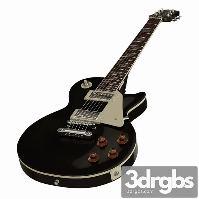 Epiphone les paul standard ebony 3D Model Download