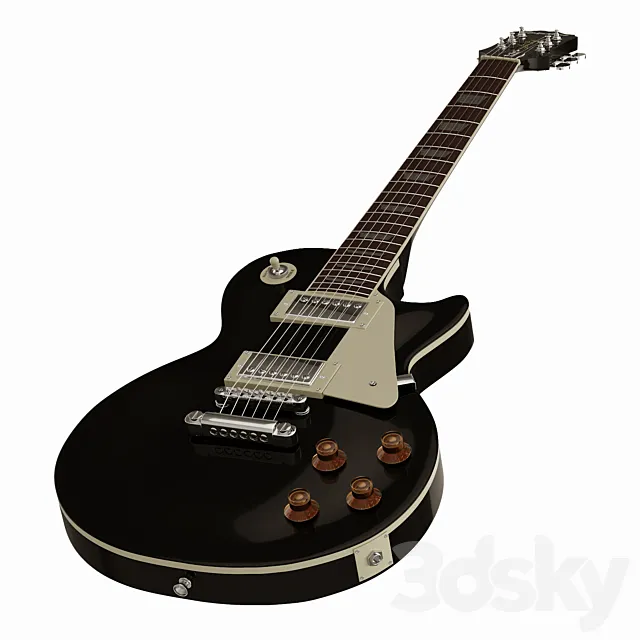 Epiphone Les Paul Standard Ebony 3DModel
