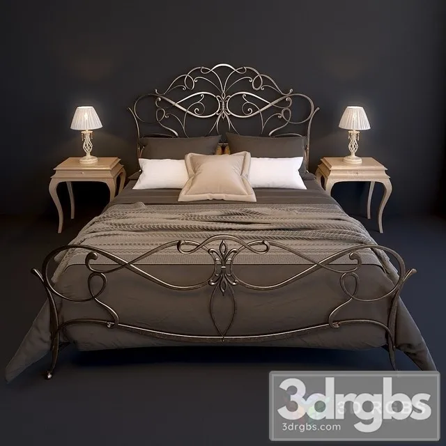Epoque Ciacci Classic 1027 Bed 3D Model Download