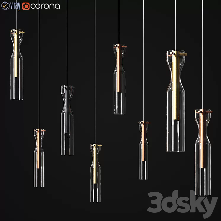 Epsilon Sola Pendant Gallotti & Radice 3D Model Epsilon Sola Pendant Gallotti & Radice 3D Model