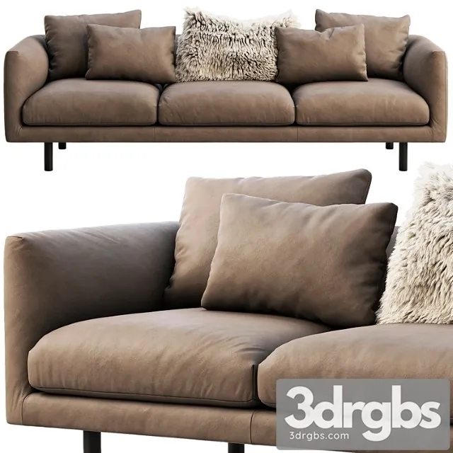 Eq3 replay leather sofa 2 3D Model Download Eq3 replay leather sofa 2 3D Model Download