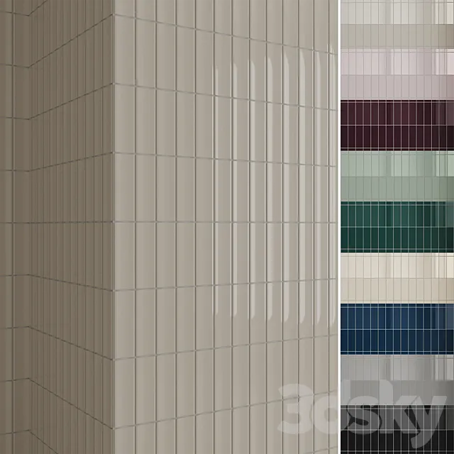 Equipe Vibe wall tile collection 9 colors 3D Model