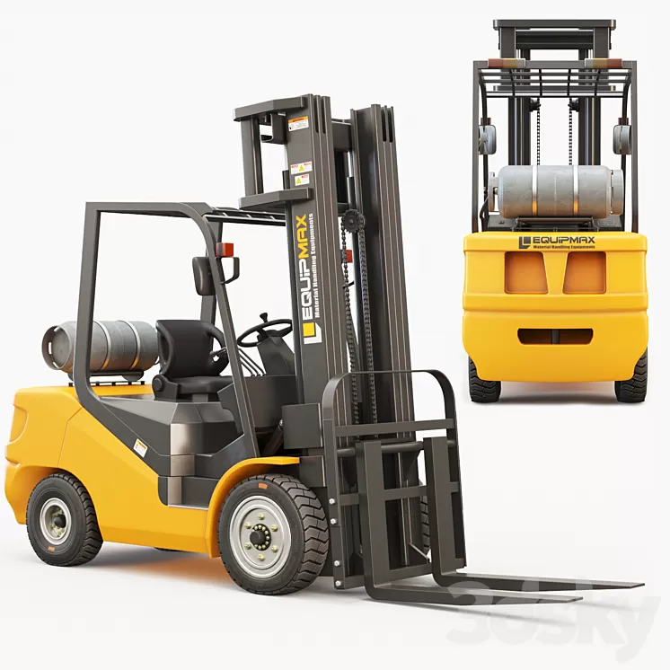 EQUIPMAX 3000 Forklift 3D Model