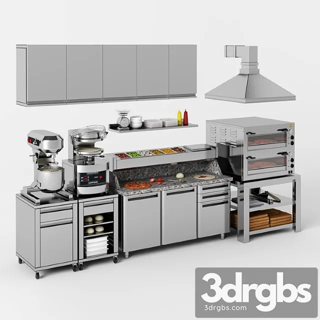 Equipment For Pizzeria 3D Model Download