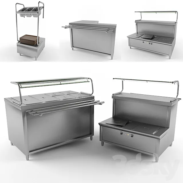 Equipment for public catering 3D Model