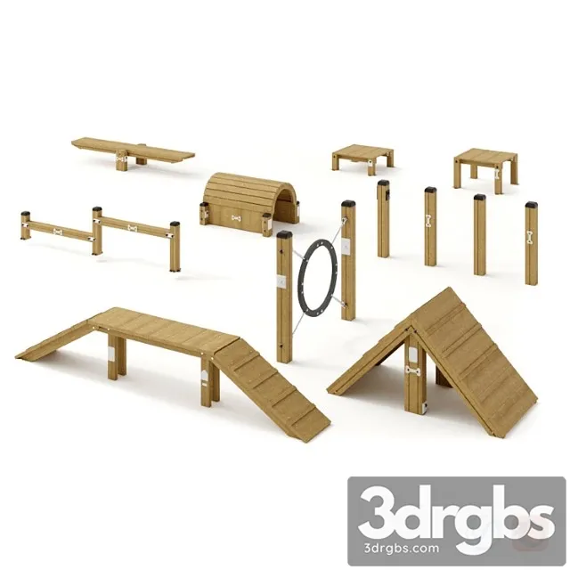 Equipment For The Dog Park 3D Model Download