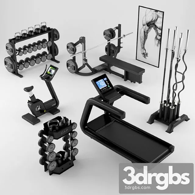 Equipment Gym 2 3D Model Download