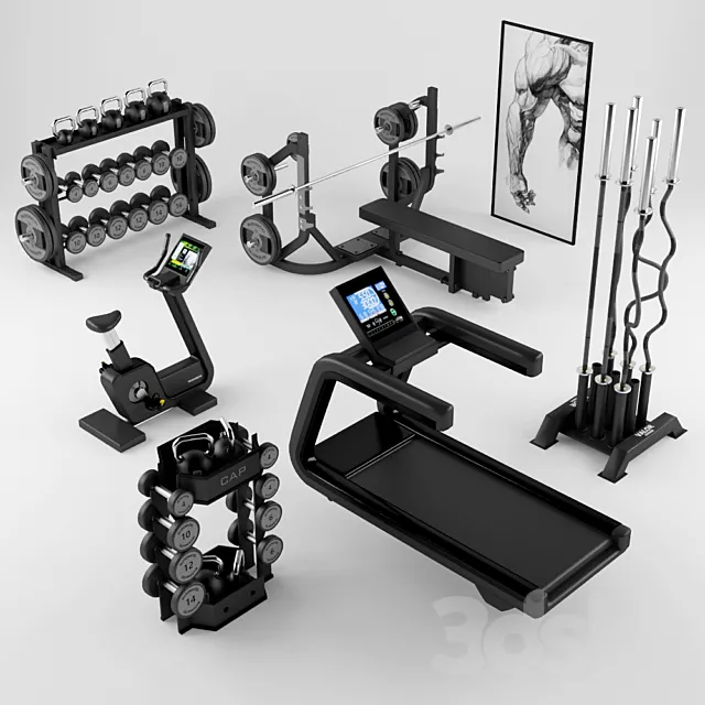 Equipment Gym 2 3D Model
