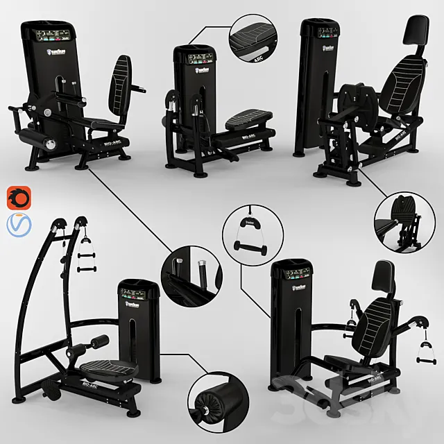 Equipment Gym 3 3D Model Equipment Gym 3 3D Model