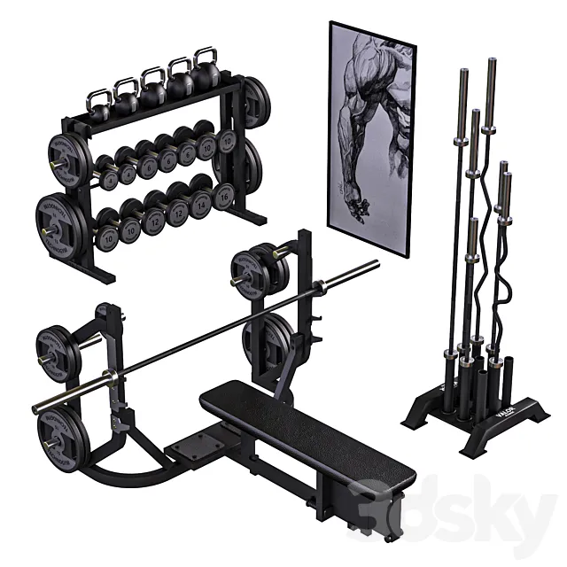 Equipment Gym2 Part2 3D Model