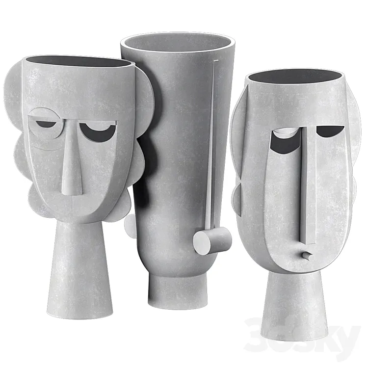 Er vases 3D Model Free Download