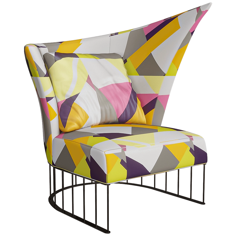 ERBA ITALIA – Armchair Virgola 3D Model