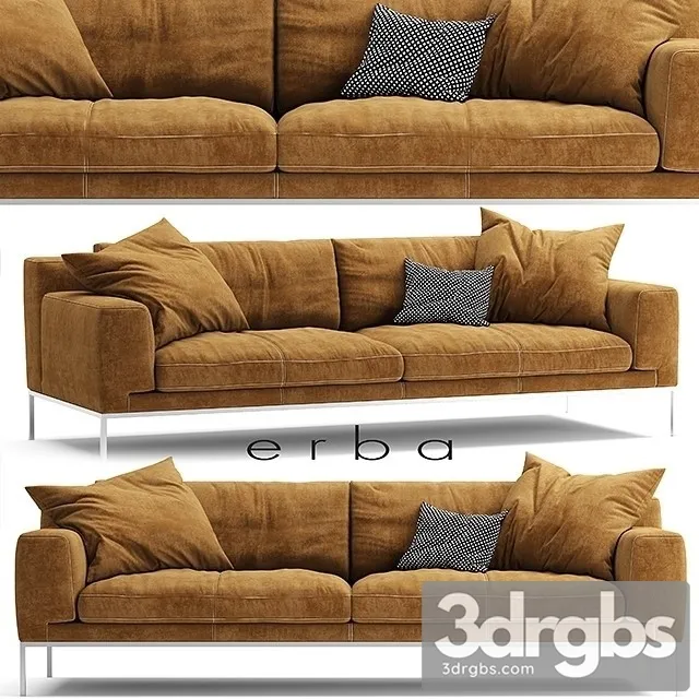 Erba Italia Edizione Sofa 01 3D Model Download Erba Italia Edizione Sofa 01 3D Model Download