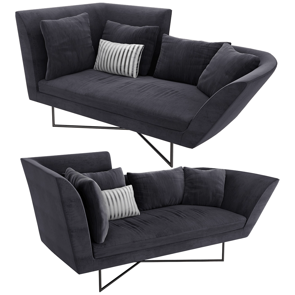 ERBA ITALIA – Sofa Little wing high 3D Model ERBA ITALIA – Sofa Little wing high 3D Model