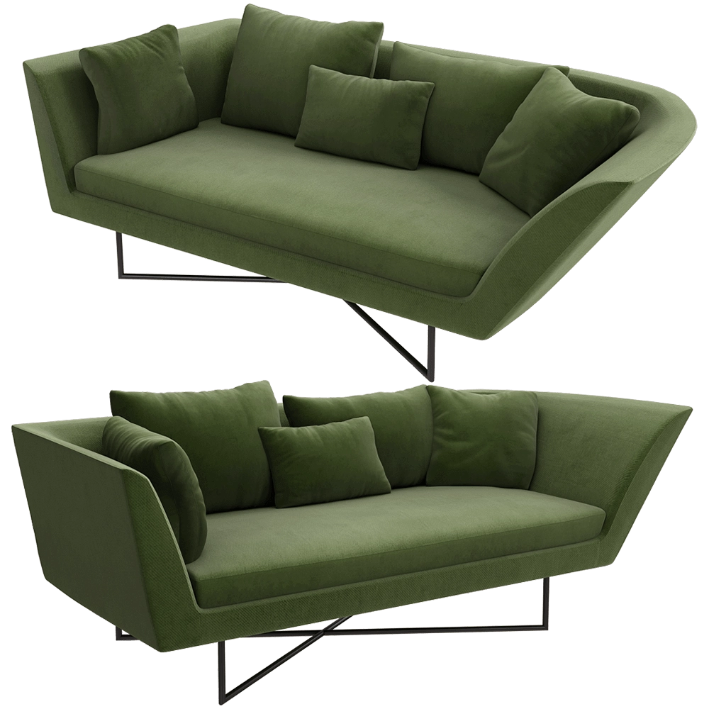 ERBA ITALIA – Sofa Little wing low 3D Model ERBA ITALIA – Sofa Little wing low 3D Model