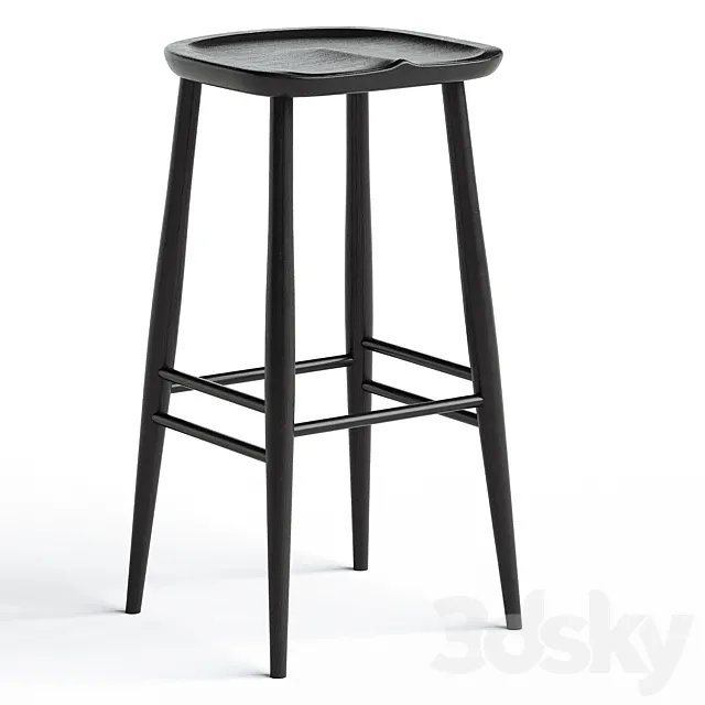 Ercol bar stool 3D Model Ercol bar stool 3D Model