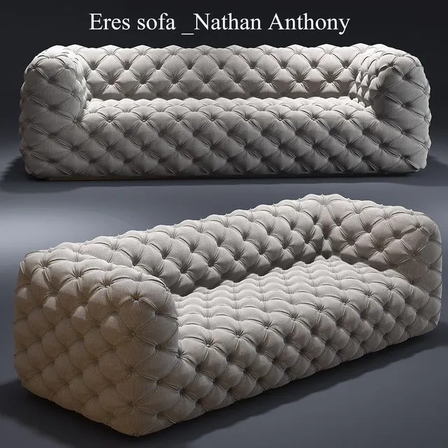 Eres sofa _Nathan Anthony_Tufted_sofa 3D Model Eres sofa _Nathan Anthony_Tufted_sofa 3D Model