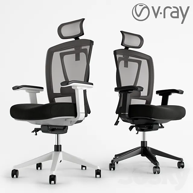 Ergo Office Chair 3D Model Ergo Office Chair 3D Model