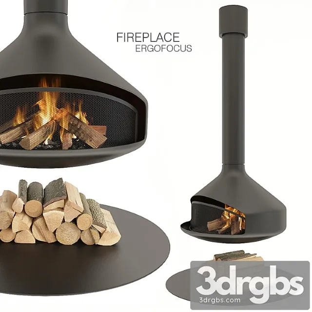 Ergofocus fireplace 3D Model Download