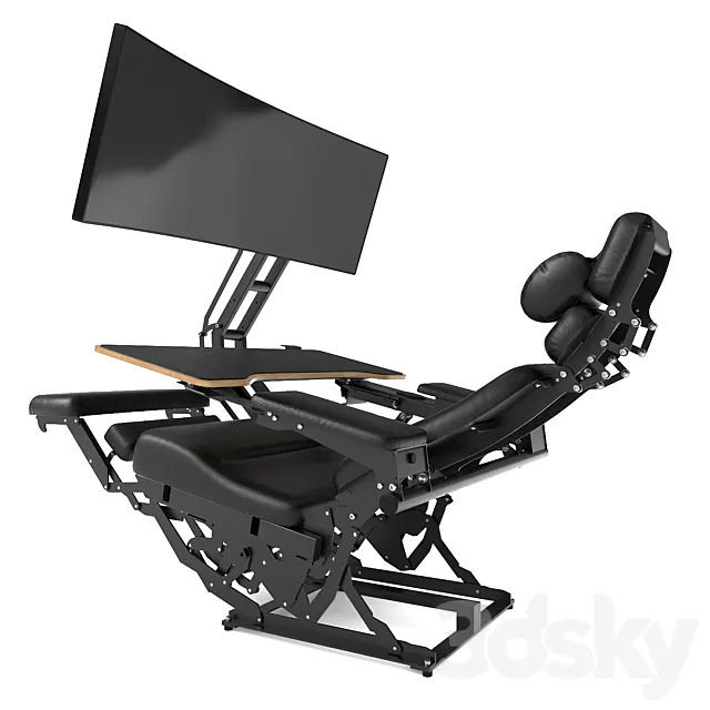 Ergonomic chair EasyWorkStation. Cyberstation. Free Download