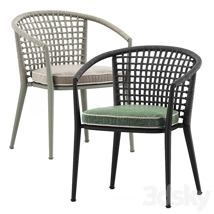 Erica 19 chair by bebitalia 3D Model Erica 19 chair by bebitalia 3D Model