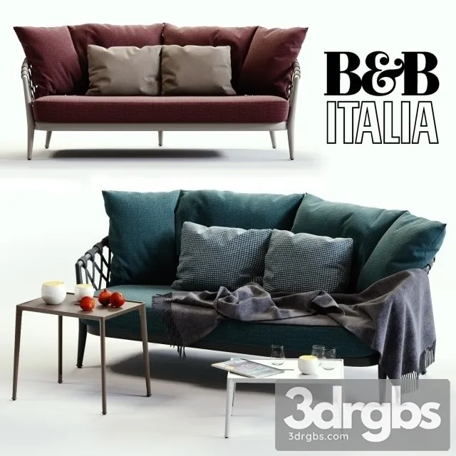 Erica BlueRed Sofa 01 3D Model Download Erica BlueRed Sofa 01 3D Model Download