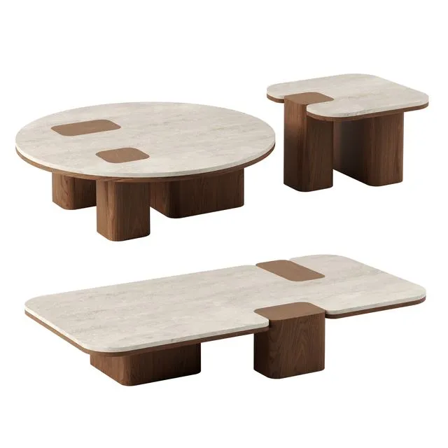 ERICE coffee tables by Carpanese Home 3D Model
