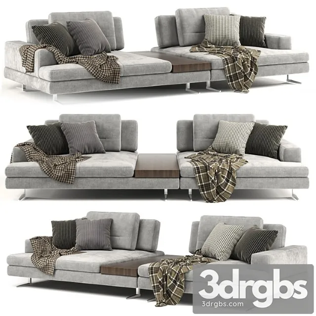 Ermes Sofa By Blanche 02 4 3D Model Download Ermes Sofa By Blanche 02 4 3D Model Download