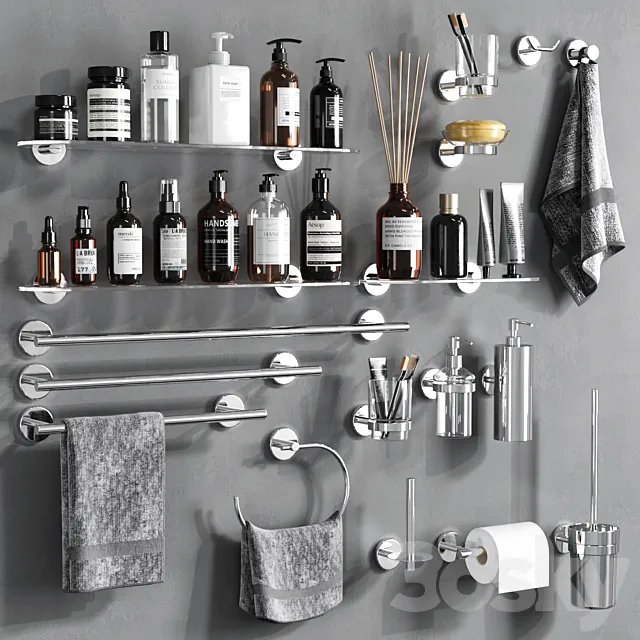 EROS bathroom accessories 3D Model
