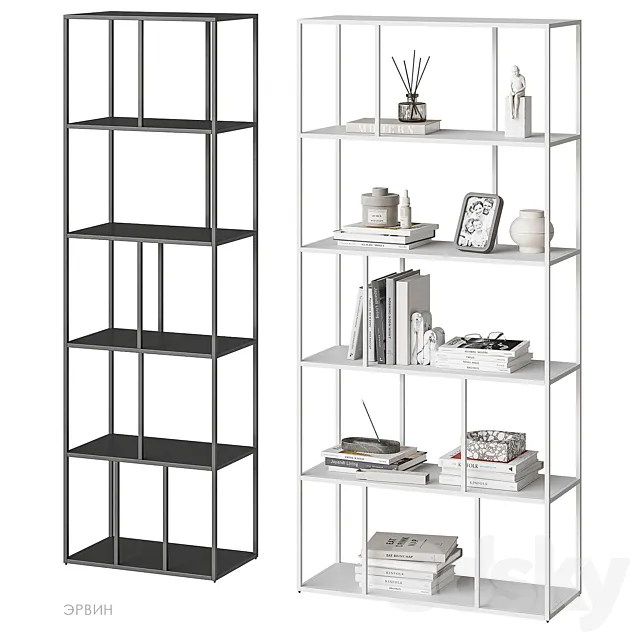 Erwin shelving Divan.ru 3D Model Erwin shelving Divan.ru 3D Model