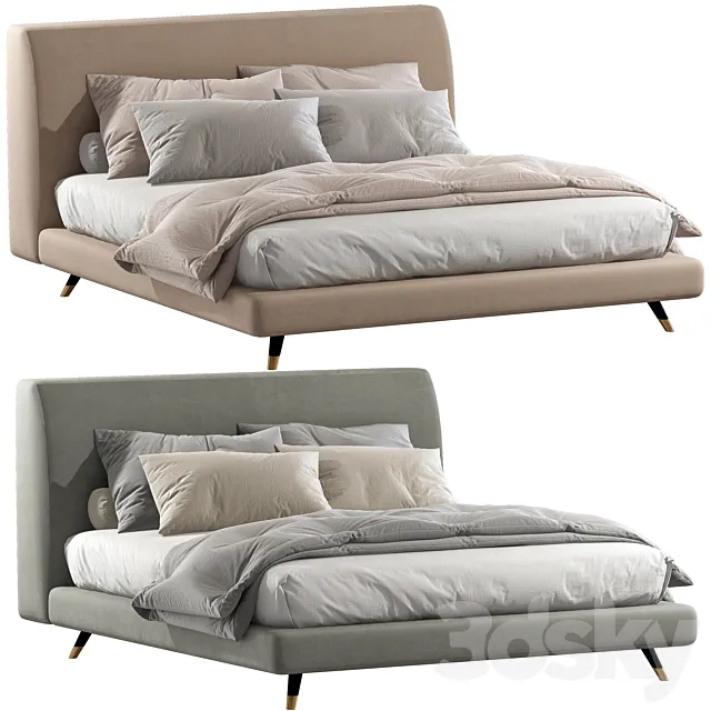 ES Double bed By Twils 3D Model ES Double bed By Twils 3D Model