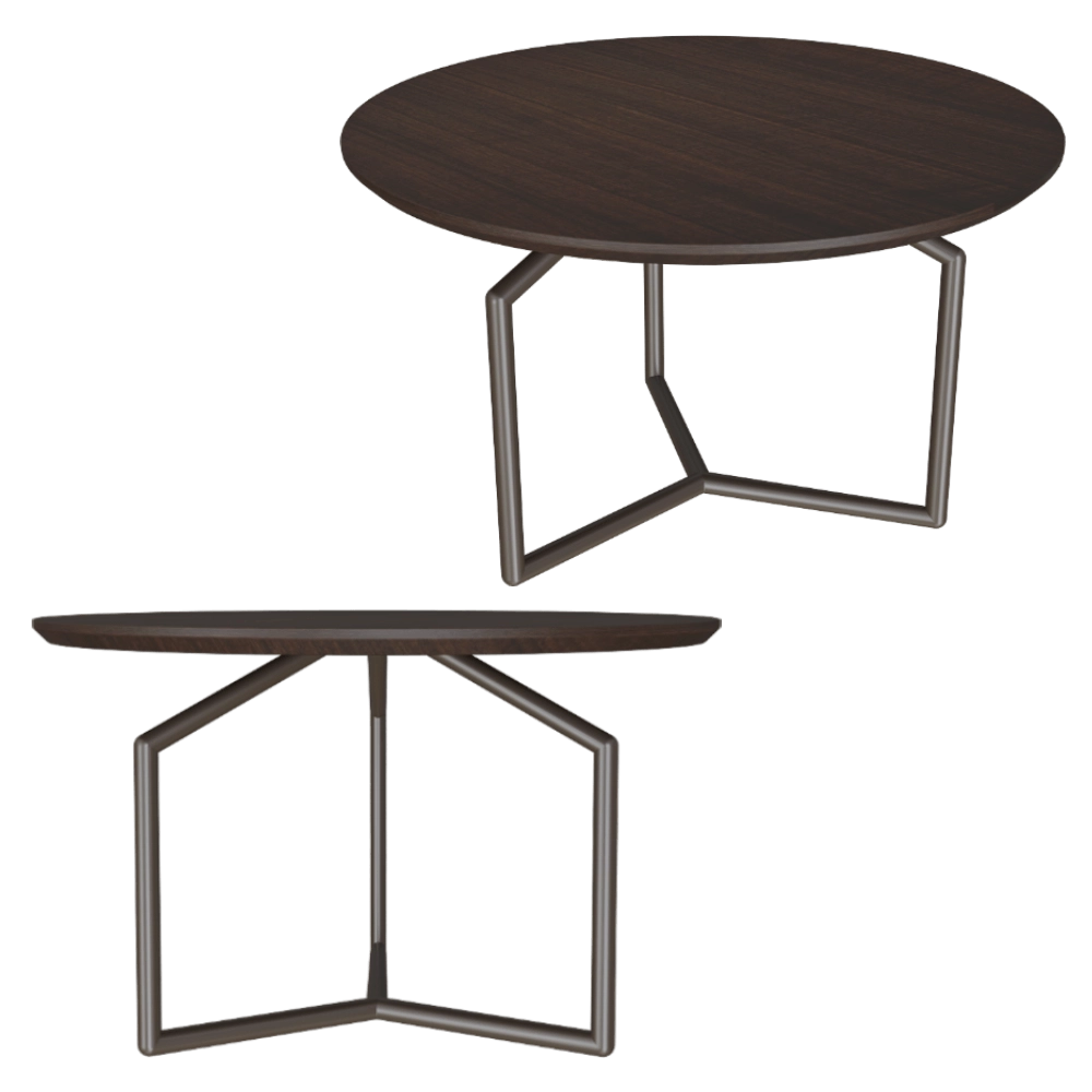 Esedra Design  – Dinner table Tolomeo round 3D Model