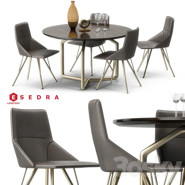 Esedra sax set 3D Model