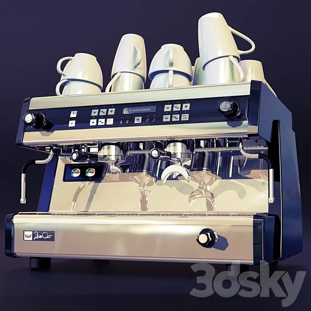 Espresso machine Dalla Corte Evolution 3DModel Espresso machine Dalla Corte Evolution 3DModel
