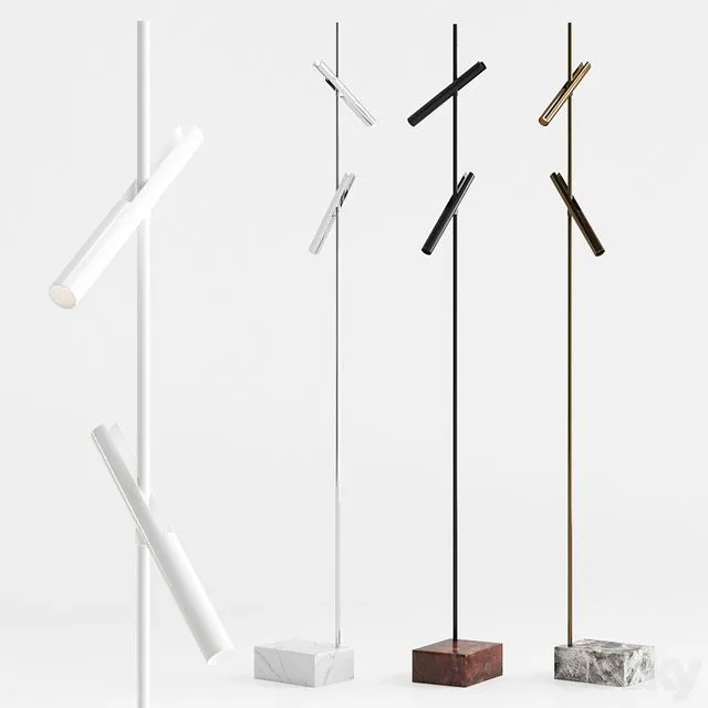 Esprit double floor by Kreon Floor lamp 3D Model Esprit double floor by Kreon Floor lamp 3D Model