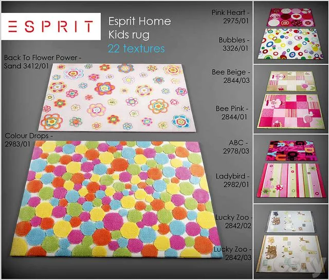 Esprit Home Kids rug 3D Model Esprit Home Kids rug 3D Model