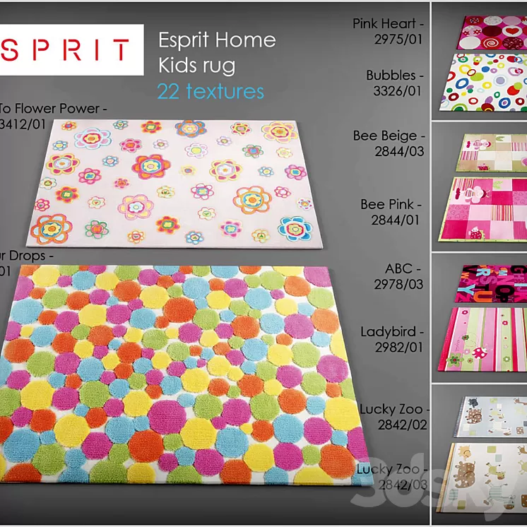 Esprit Home Kids rug 3D Model