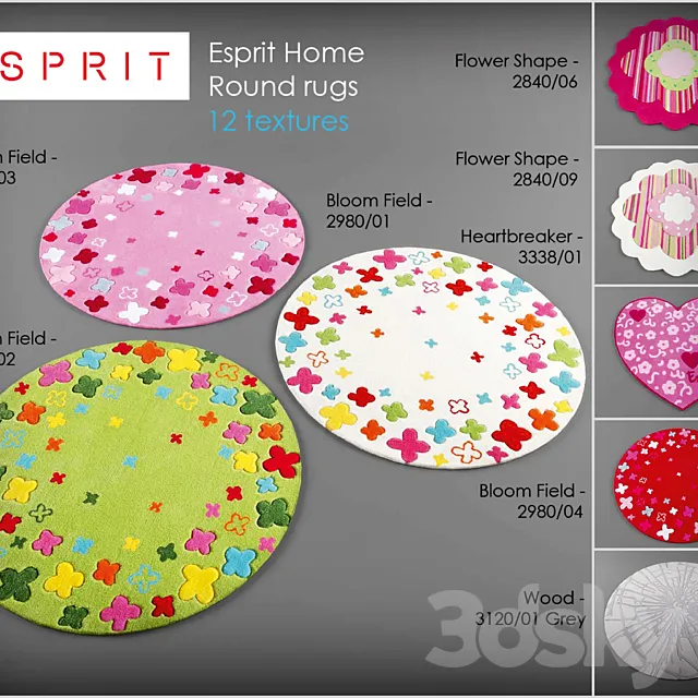 Esprit rugs collection 3DModel Esprit rugs collection 3DModel